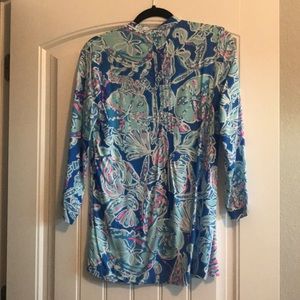 Tunique Robe Lilly Pulitzer SARASOTA Bay Blue - Taille S NEUF Avec étiquettes